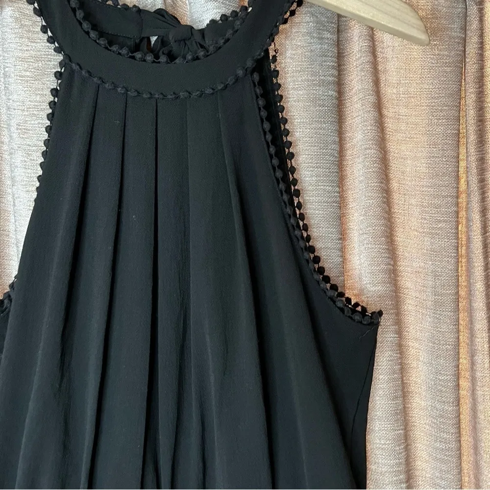 Black Pom Pom Trim Cinched Waist High - Image 5