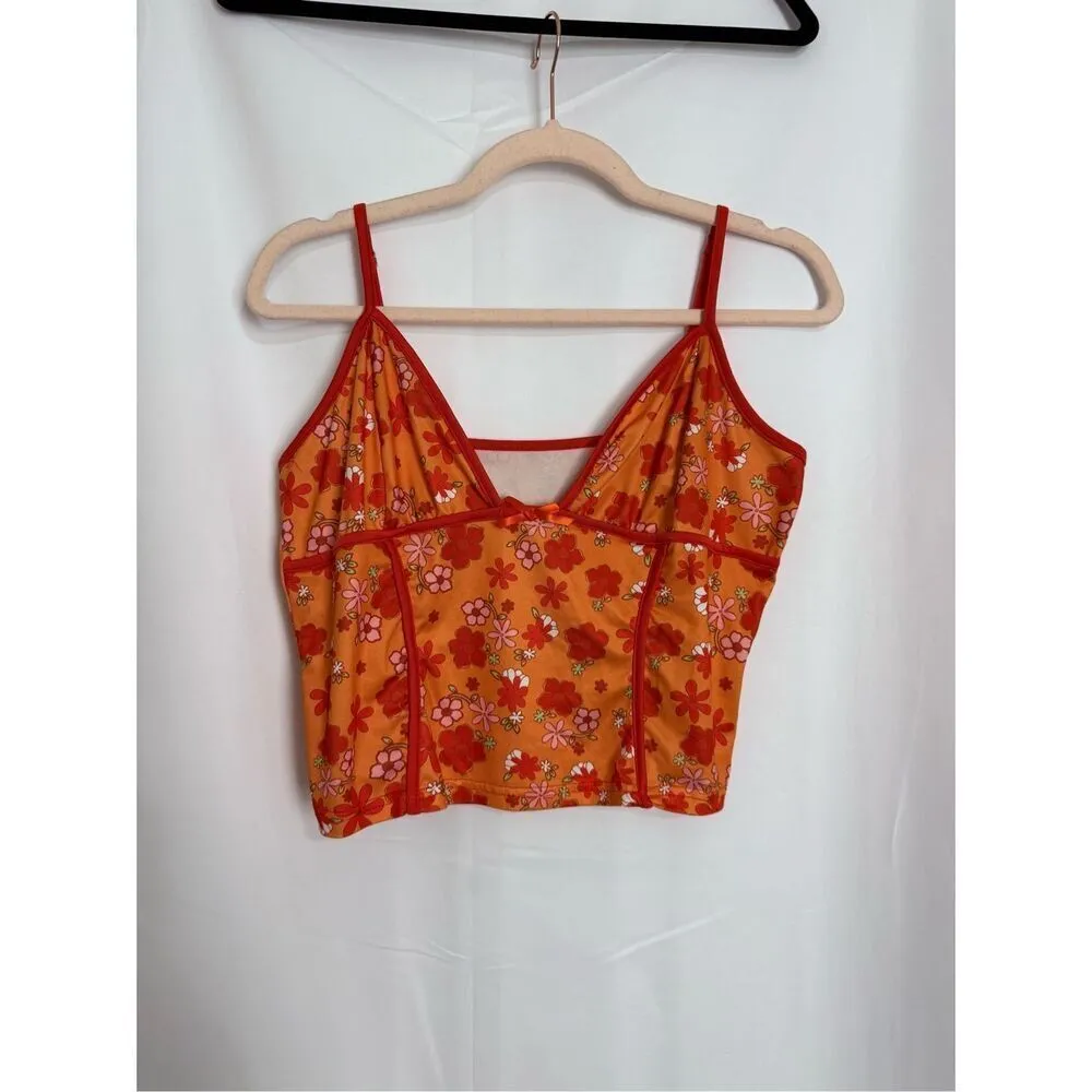 Romwe retro orange pajama set - Image 3