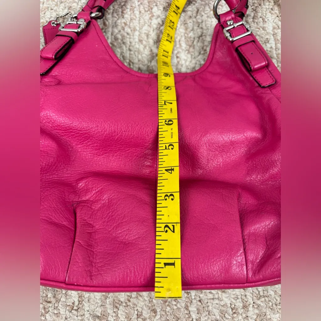 Coach Maggie Madison Fuchsia Soft Leather Shoulder Bag - Image 12