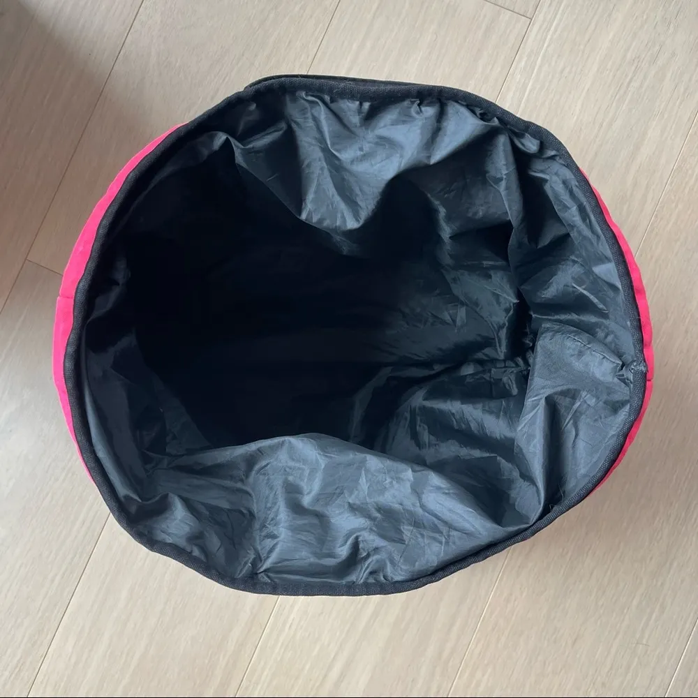 Victorias’s Secret pink, white, & black striped tote with mesh pockets - Image 4