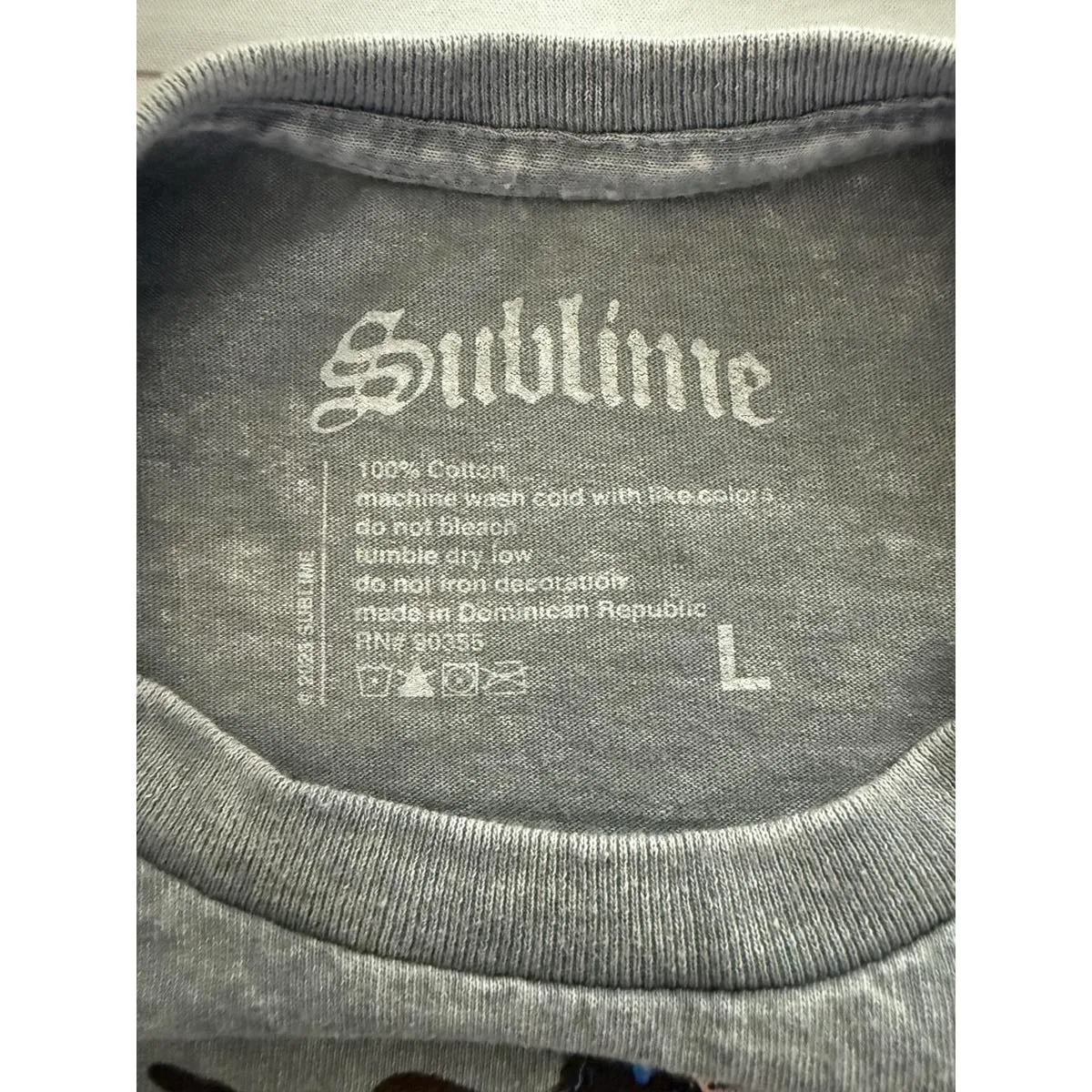 Sublime Graphic Print Grey T-Shirt - Image 4