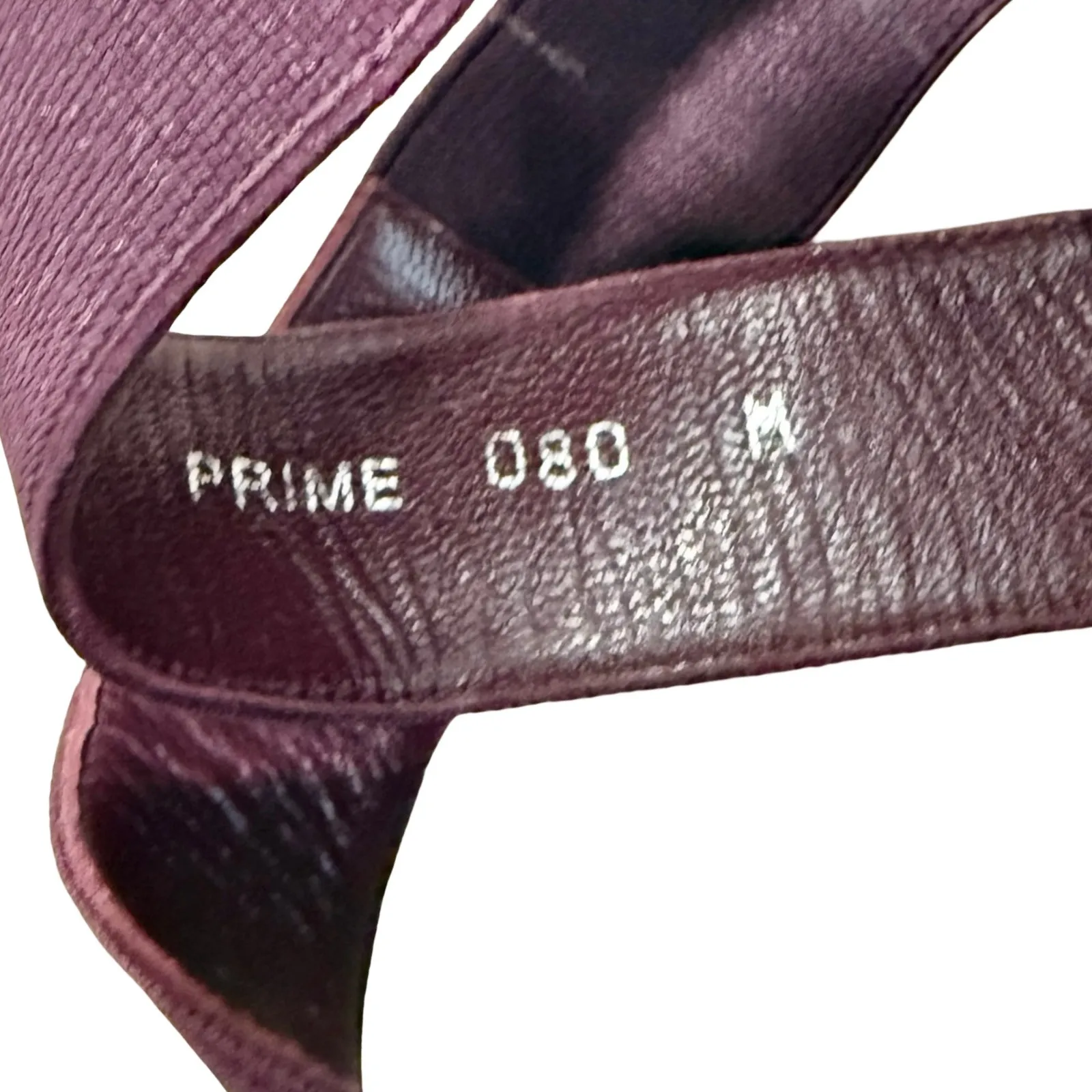 Donald J. Pliner Burgundy Criss Cross Prime Leather Pointy Toe Stiletto Heels 8 Red - Image 5