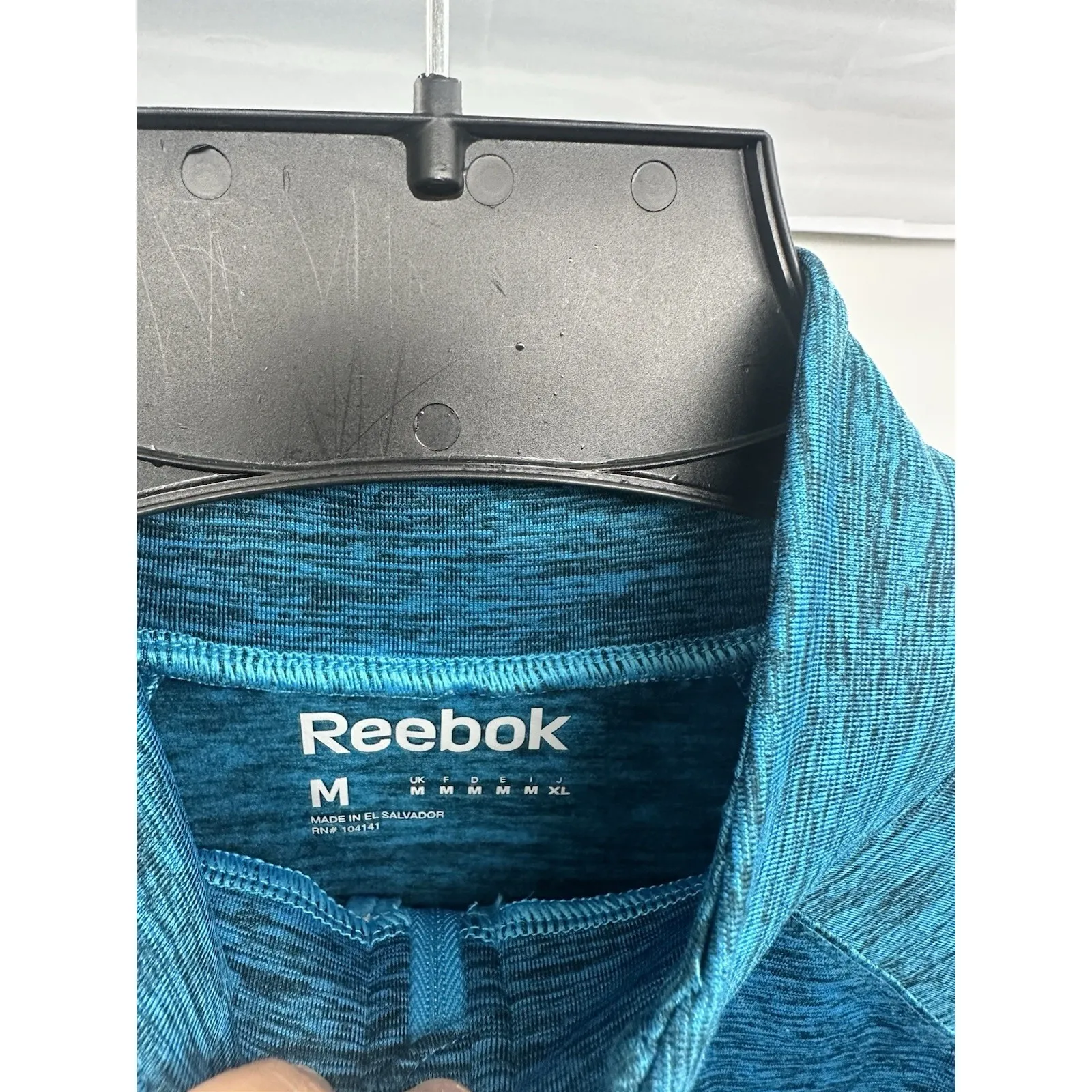 Reebok Running‎ Speedwick  L/S Workout Pullover Shirt Quarter Zip M - Image 3