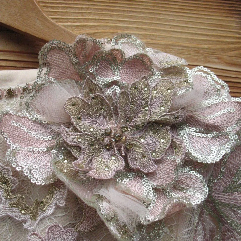 Mac Duggal 11174 Embroidered Lace Floral Trumpet Gown Dress - Image 8