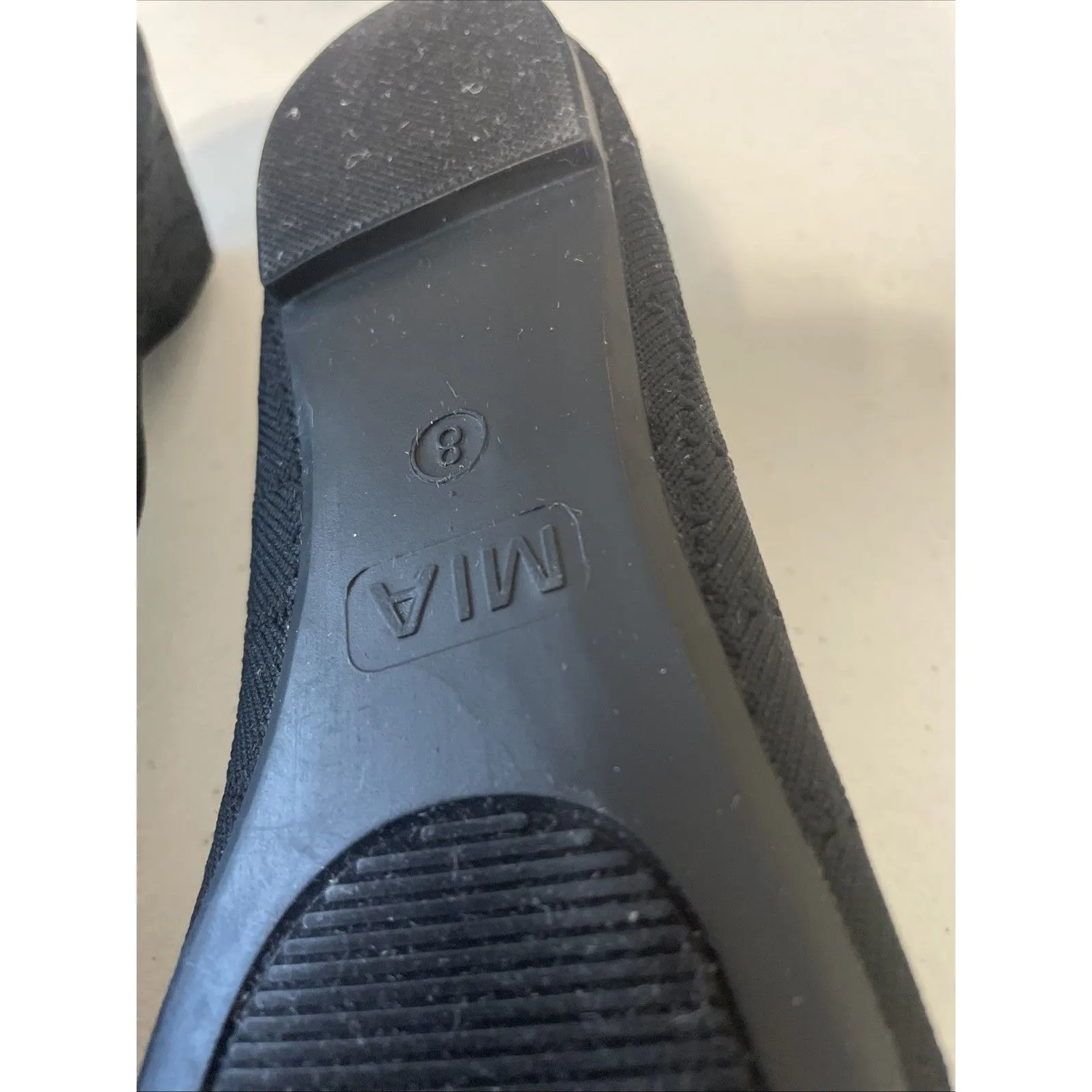 Mia Evanna Black Crochet Round Toe Flats Cushioned Comfort Women’s Size 8M - Image 8