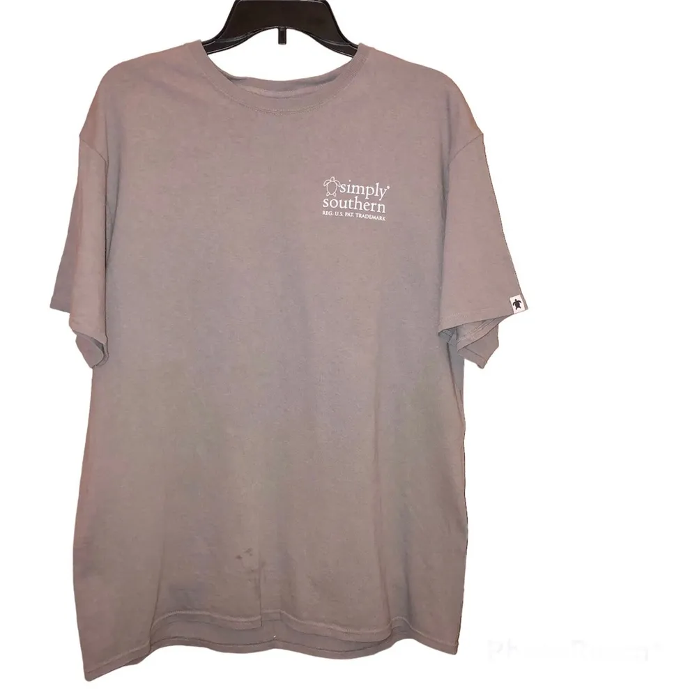 Simply Southern Classy‎ Happy Lake Paddle T-Shirt Grey Large - Image 2