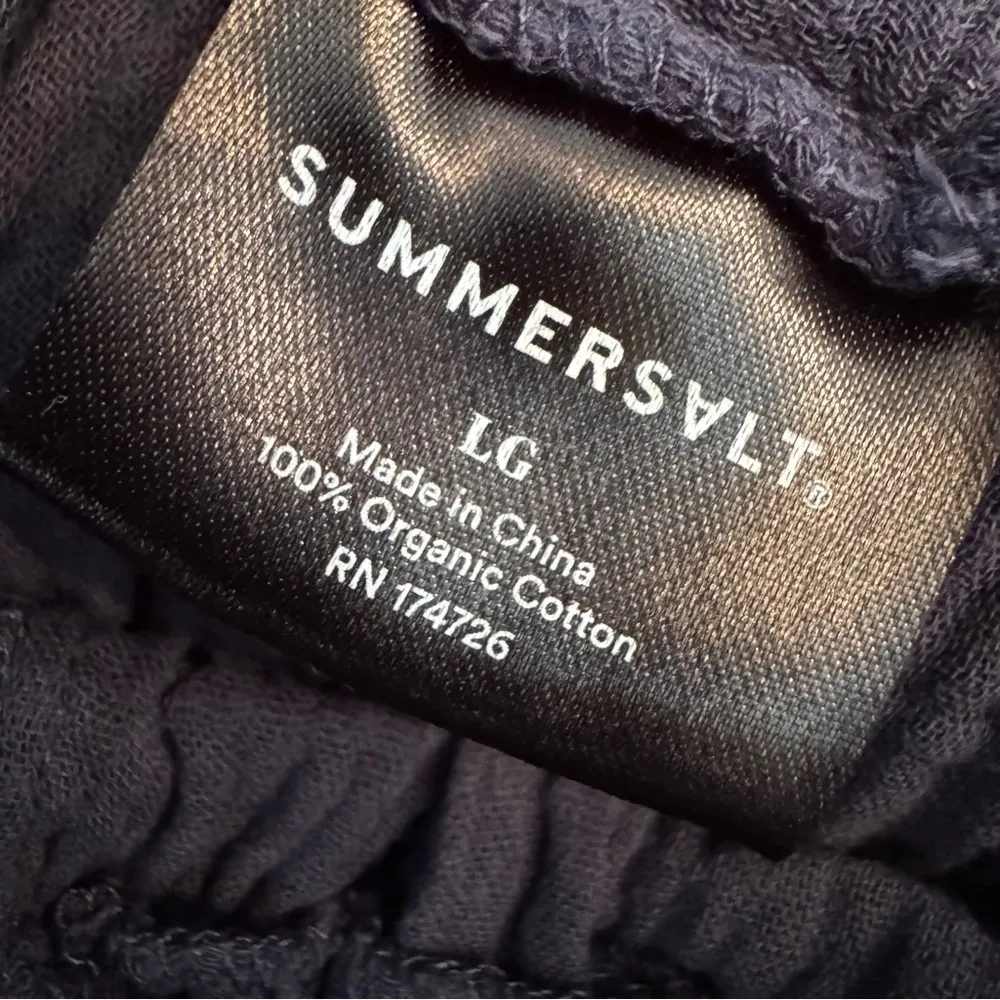 Summersalt The Going Places Gauze Drawstring Pant Blue Size L - Image 7