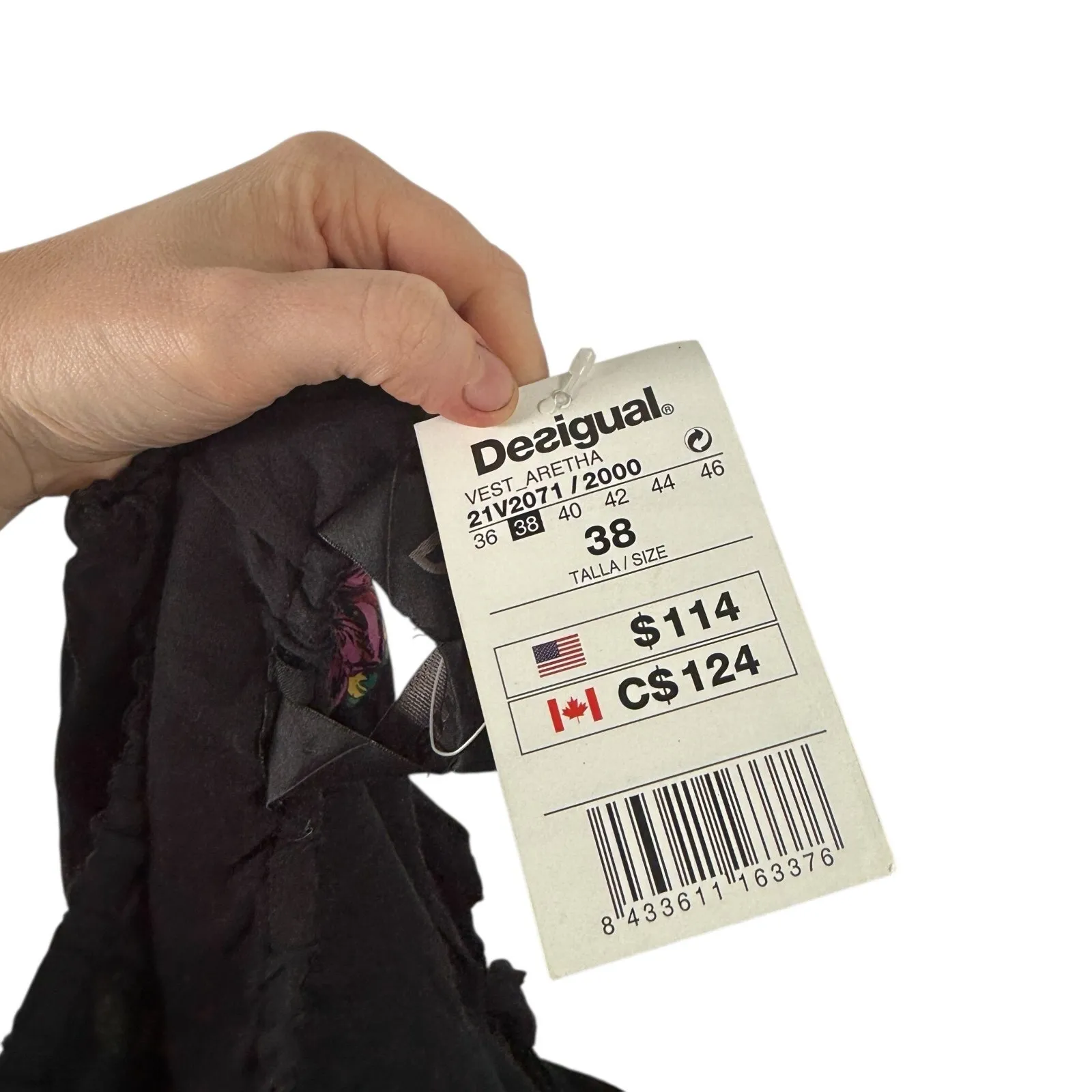 Desigual Vintage Strapless Mini Sun Dress Boho Artsy Y2K Womens 38 US Small 6 - Image 7