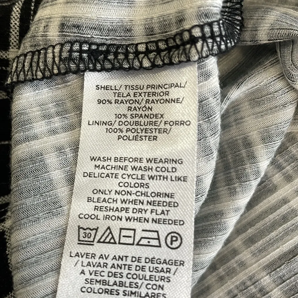 Loft  Black and White Checkered Midi Dress - Image 5