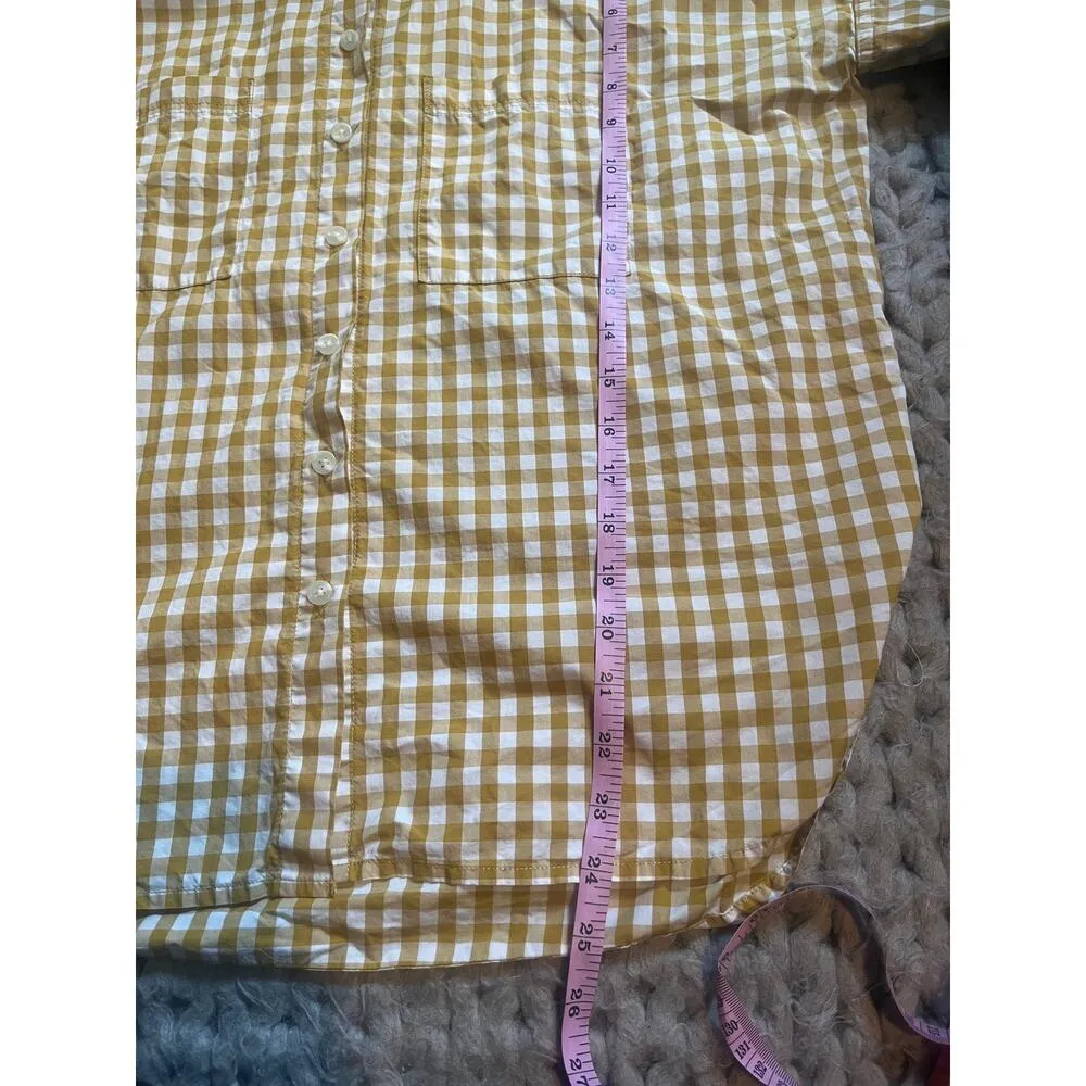 Tradlands golden gingham box top yellow size xs - Image 8