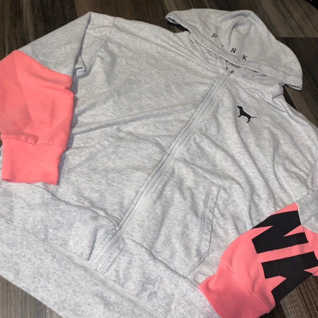 Pink throwback Hoodie with Black Logo - Image 4