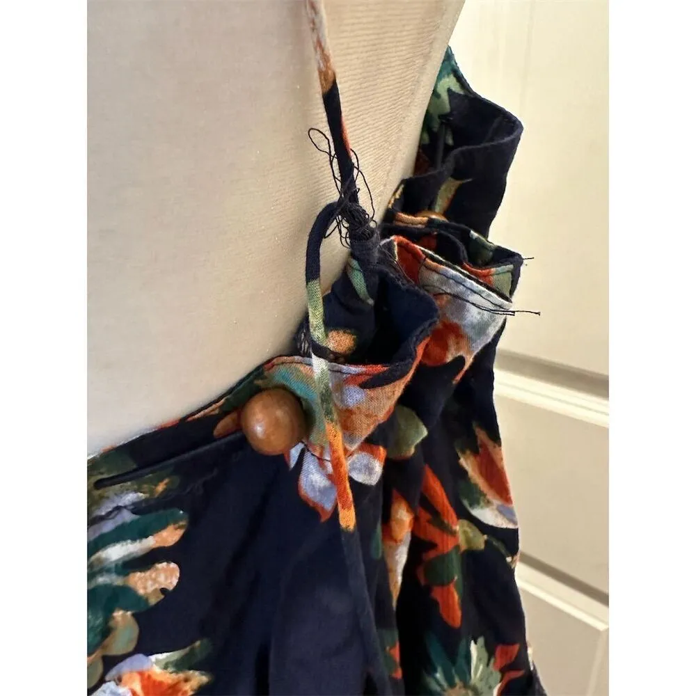 Easel Los Angeles Women's Floral Tiered Dress M Multicolor Summer Short - Image 6