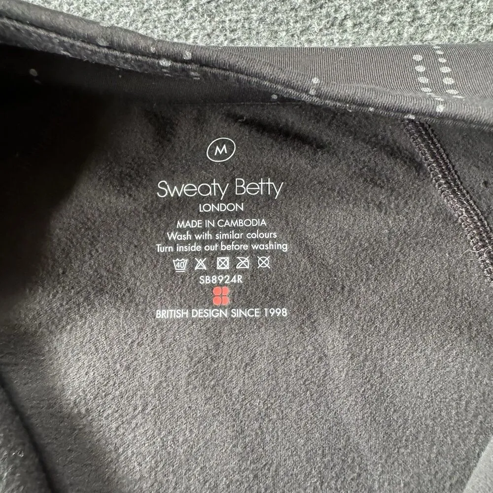 Sweaty Betty Therma Boost Zip Up Running Jacket Grey Reflective Yoga Midlayer M - Image 5