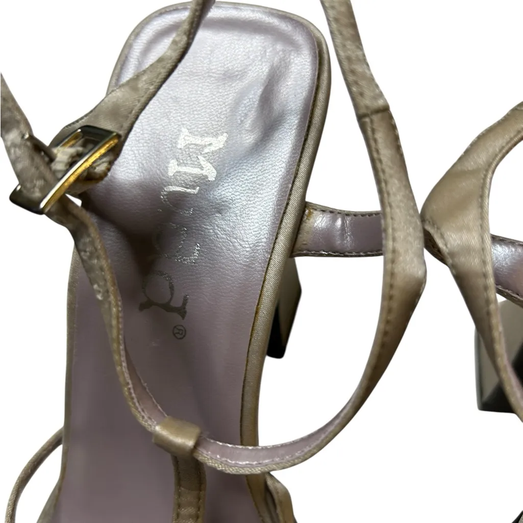 Vintage Mudd Lily Lavender Strappy Heels | Scalloped Heel size 8 • Y2K Bratz - Image 5