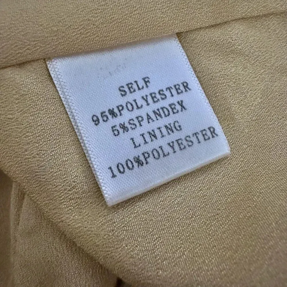 ROOLEE | Love Story Velvet Skirt Dark Goldenrod Gold Pockets Pull On | Size XL - Image 8