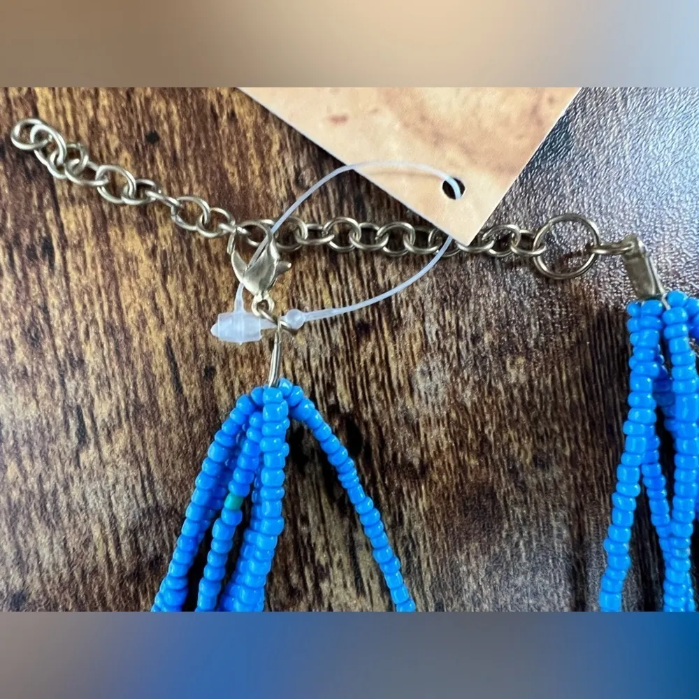 CURIA | long women’s beaded Blue - Image 5