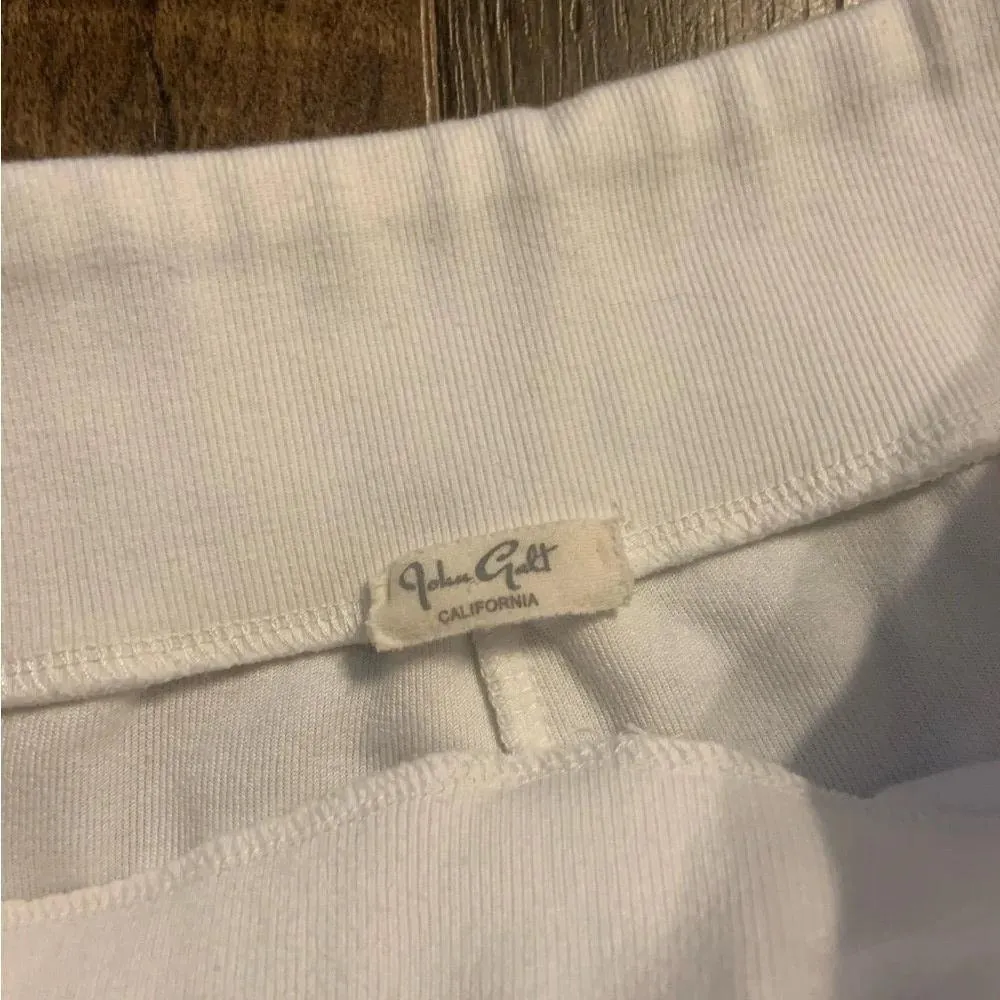 John Galt white terry cloth sweatpants size small one size brandy Melville - Image 3