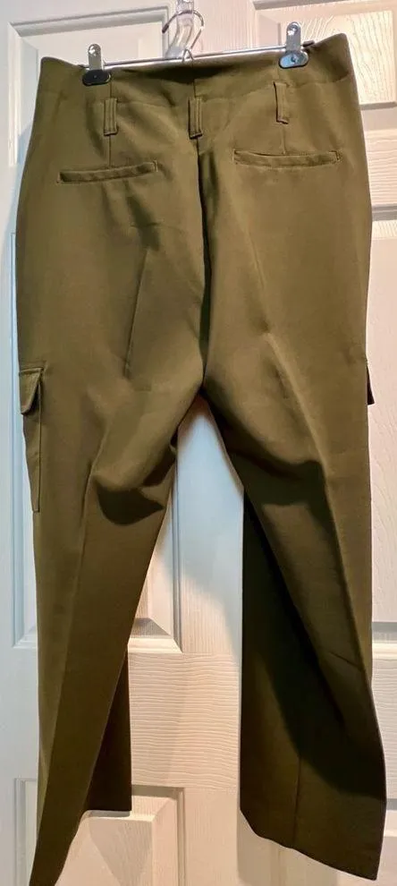 New York & Company 7th Avenue cargo dress pants - olive green - size 12 - Image 3