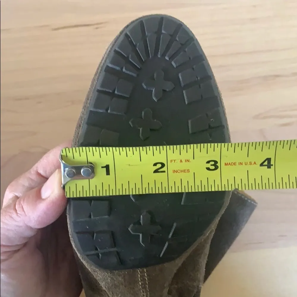 olive suede Sabrena boot - Image 12