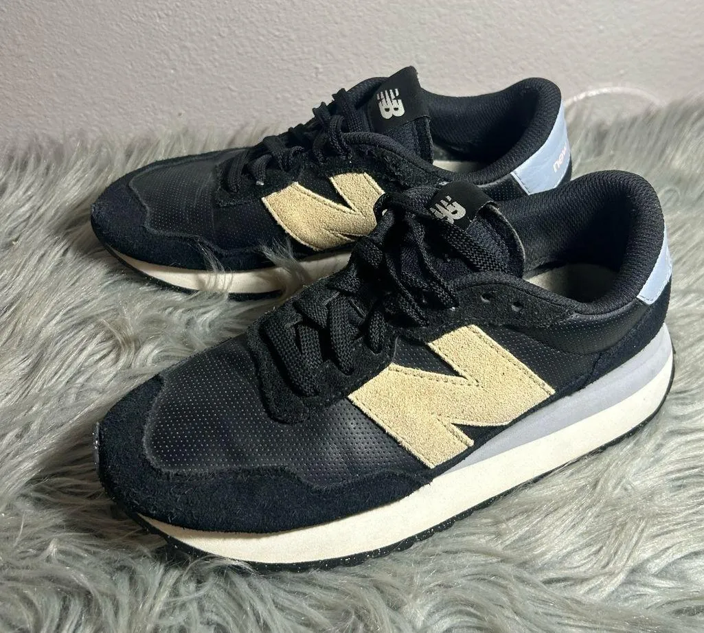 New Balance Women's 237 Balance Shoes Black and Cream Sneakers Sz7 - Image 5