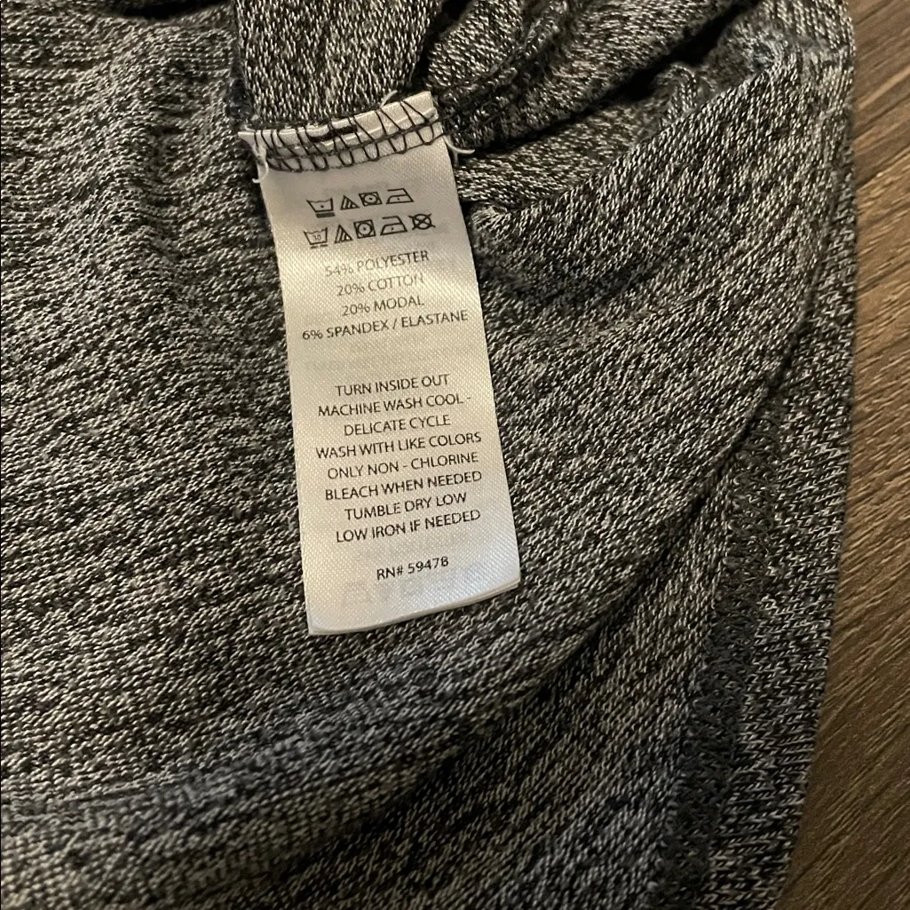 Women’s Max Studio Dark Gray Knit Cowl Neck Long Sleeve Top, Size Medium - Image 5