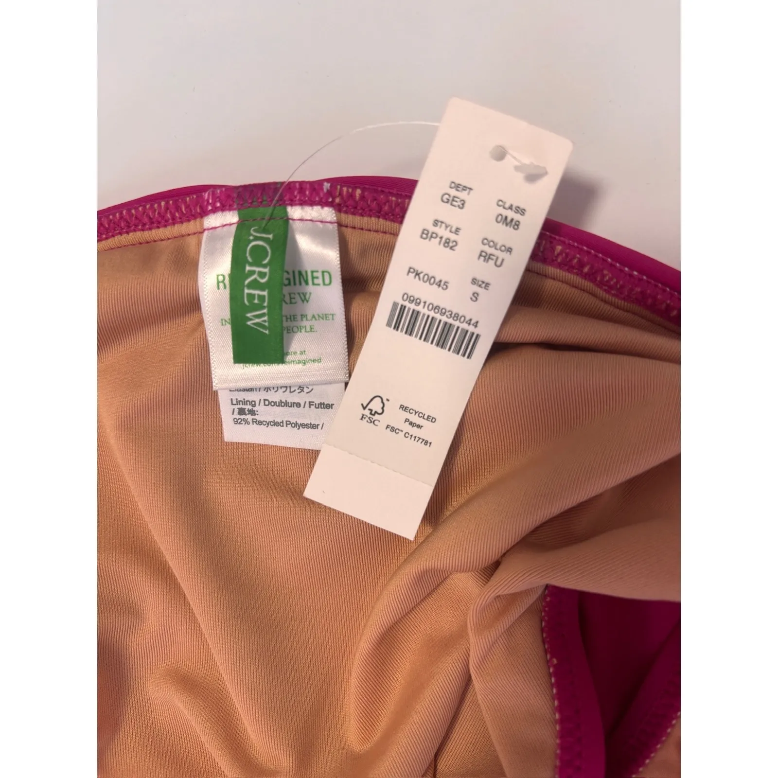 J Crew Swim Skirt RPU Color Size S PinkSwim Tennis Golf Athletic Skort NWT Pink - Image 3