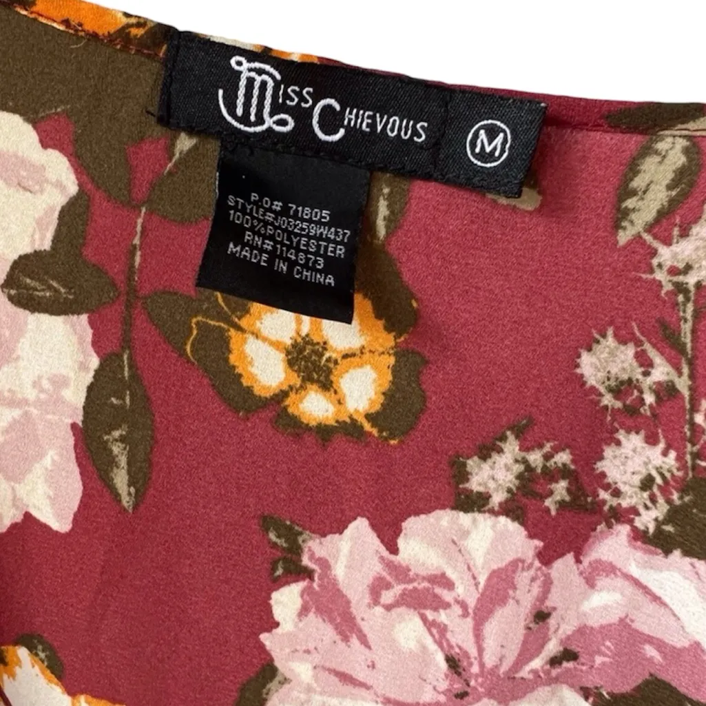 Miss Chievous Floral Bat Wing Style Kimono Cardigan | Size Medium - Image 6