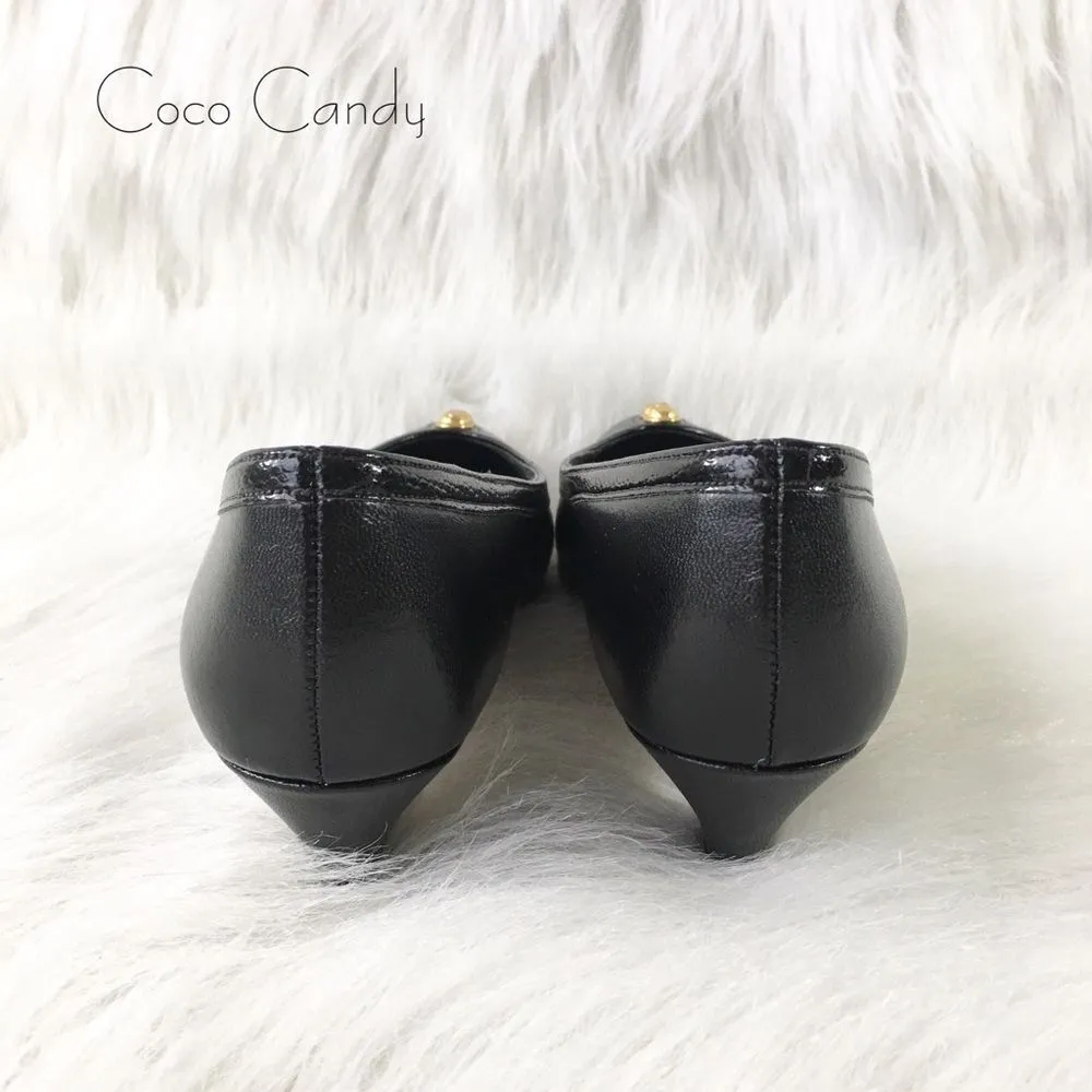 🔃Life Stride Black Leather Pointed Toe Pumps - Image 5