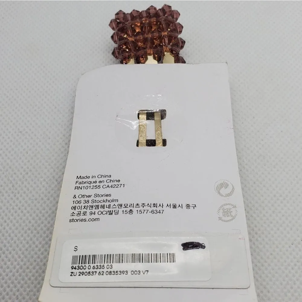 NWT Paris Atelier & Other Stories Purple Hair Clip - Image 4