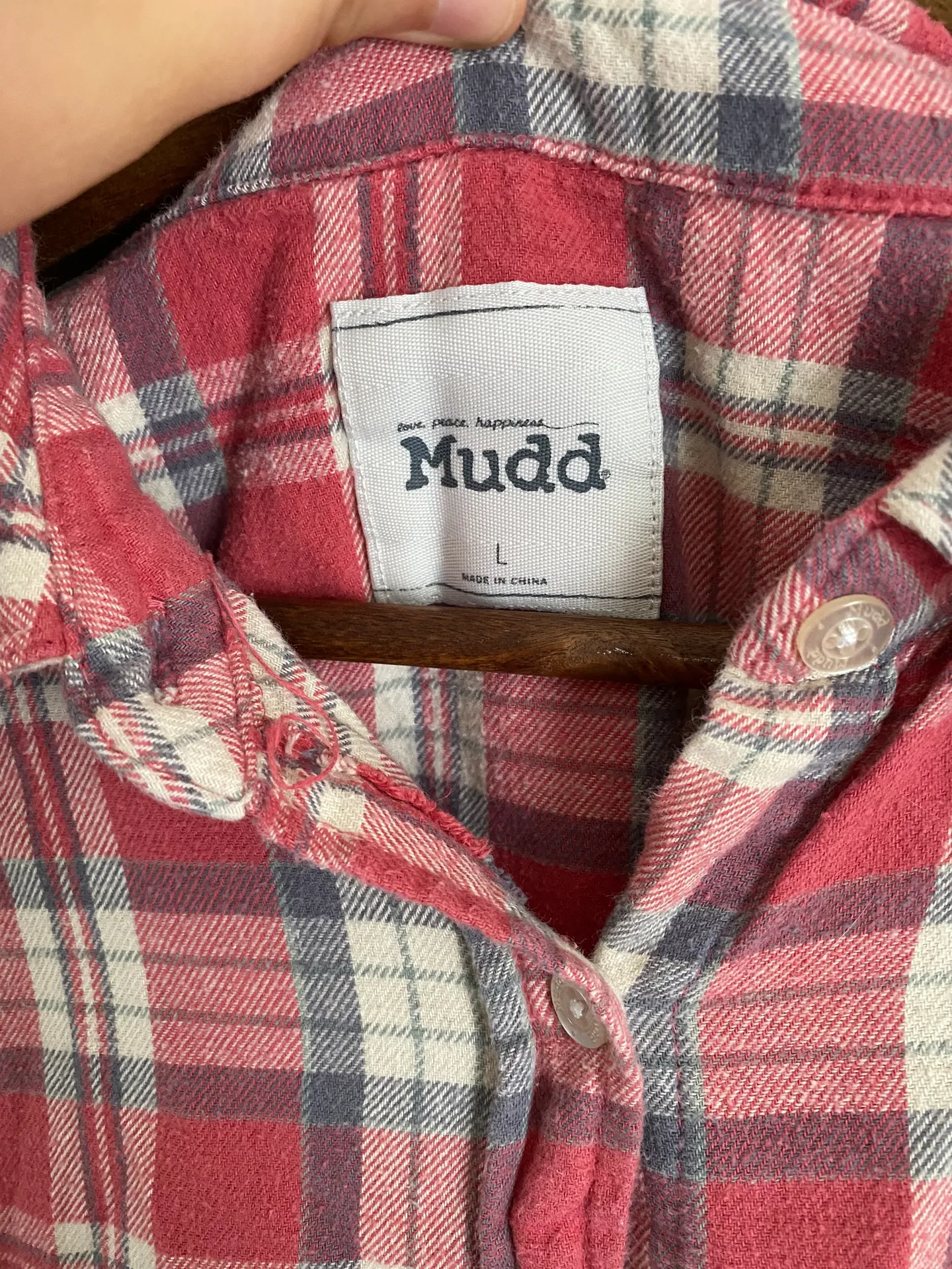 Mudd Plaid Flannel - Image 3