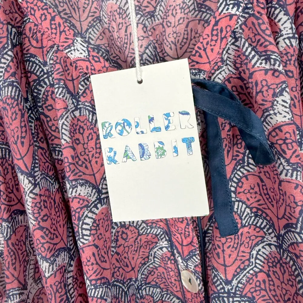 NWT Roller Rabbit Jemina Haisley Lounge Dress Rose Size Large L NEW - Image 7