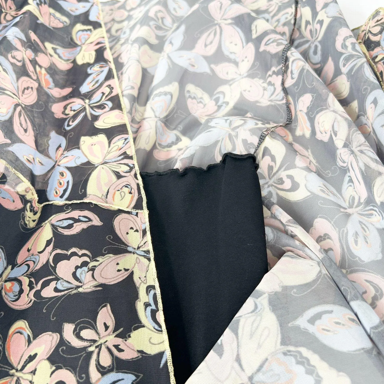 Urban Outfitters UO Womens Butterfly Print Wild Seam Slit Cami Slip Dress Size M - Image 7