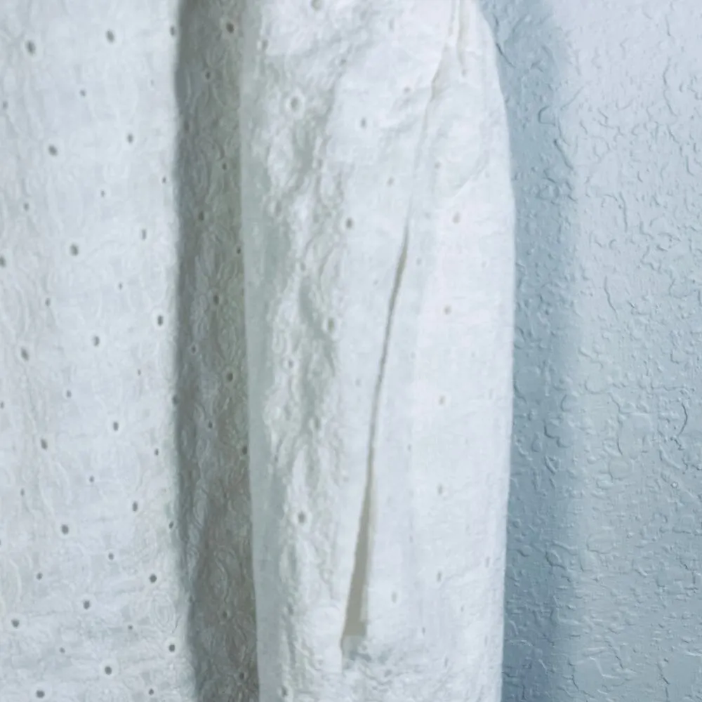 Jack by BB Dakota O'Hara Womens Waist Tie Embroidered Romper White Sz 0 Coquette - Image 13