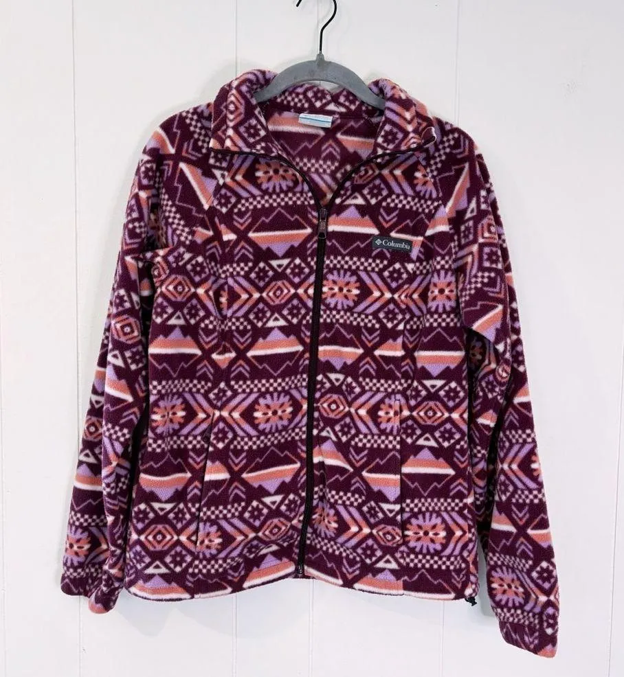 Columbia West Bend Marionberry Full Zip Fleece Jacket M - Image 2