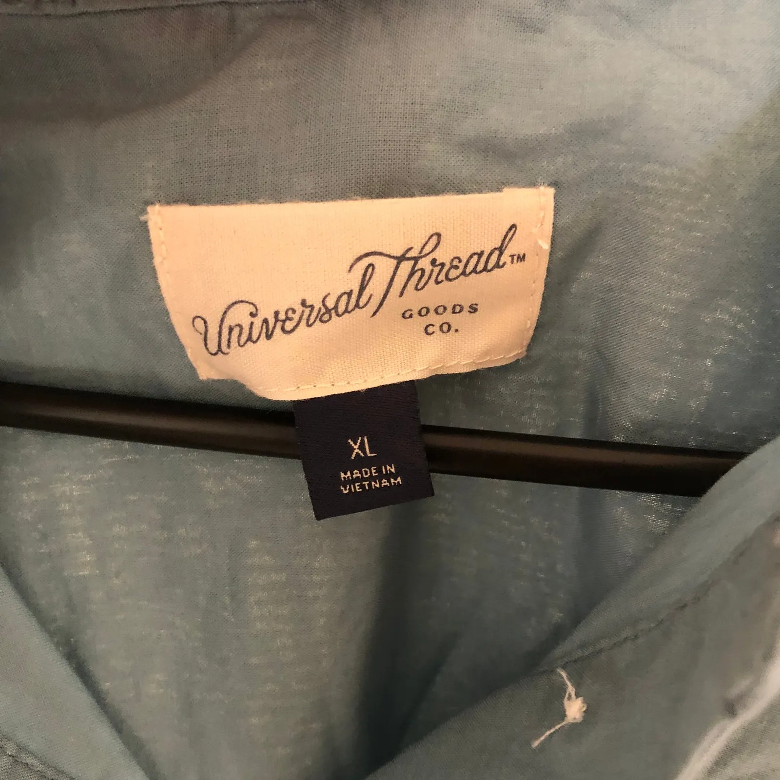 Universal Thread NWOT Women's Blue Popover Blouse Cap Sleeve Size XL - Image 5