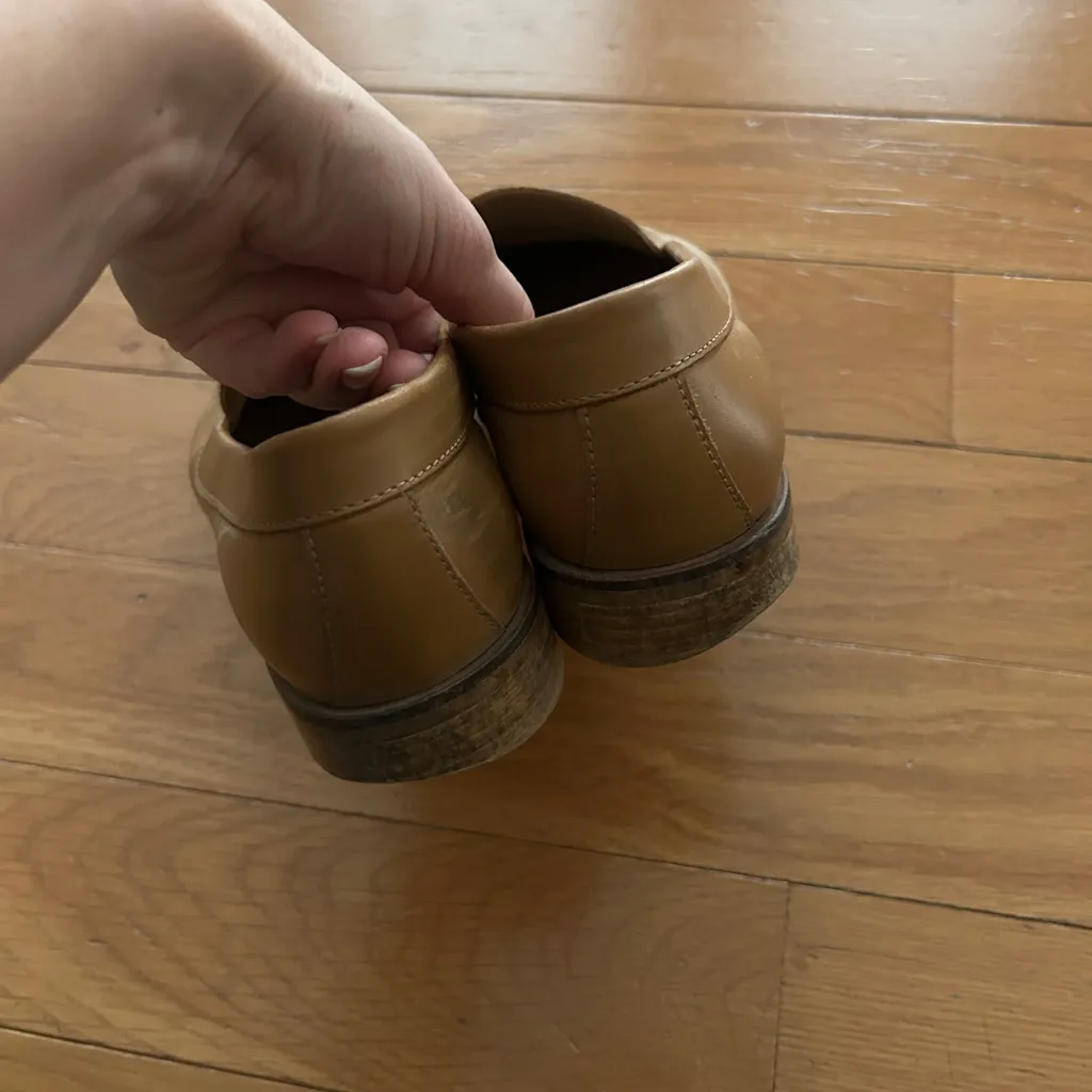 Everlane The Modern Loafer Women’s Size 10 Almond Toe Flat Shoes Tan Beige Nude - Image 8