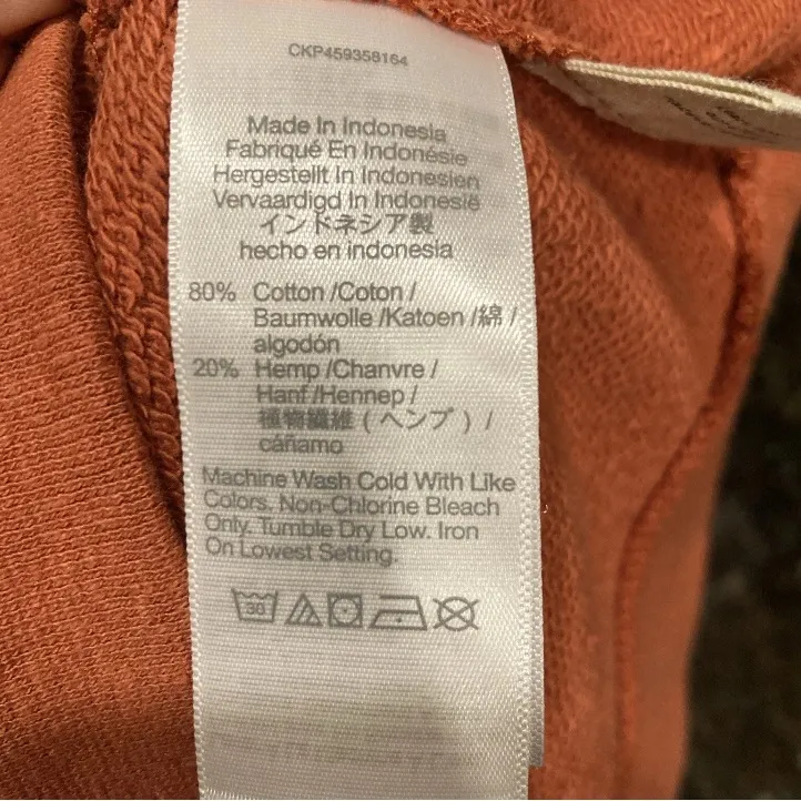 Madewell Lace-Up Orange Top - Image 3