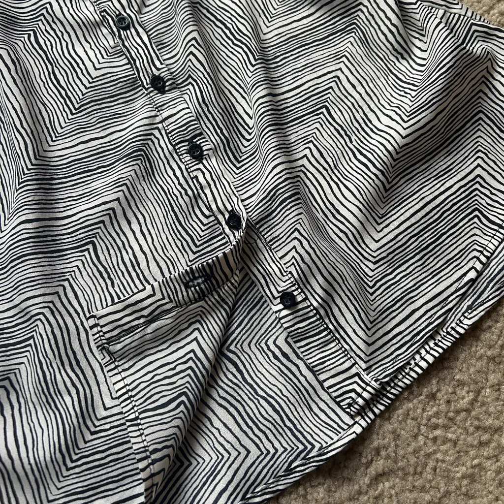 Bar III Black and White Striped Camisole - Image 3