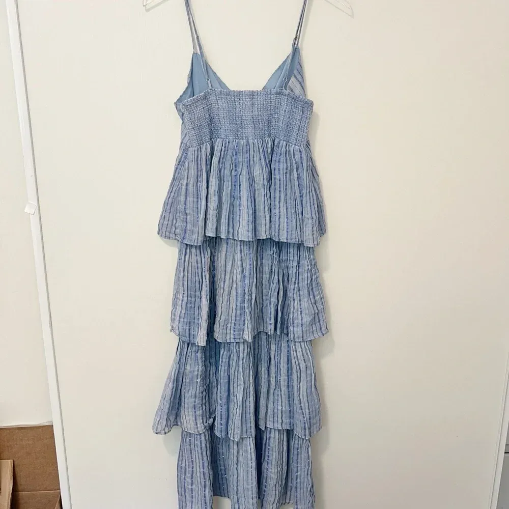 SAYLOR Jameela Midi Dress in Indigo‎ size Large Tiered - Image 3