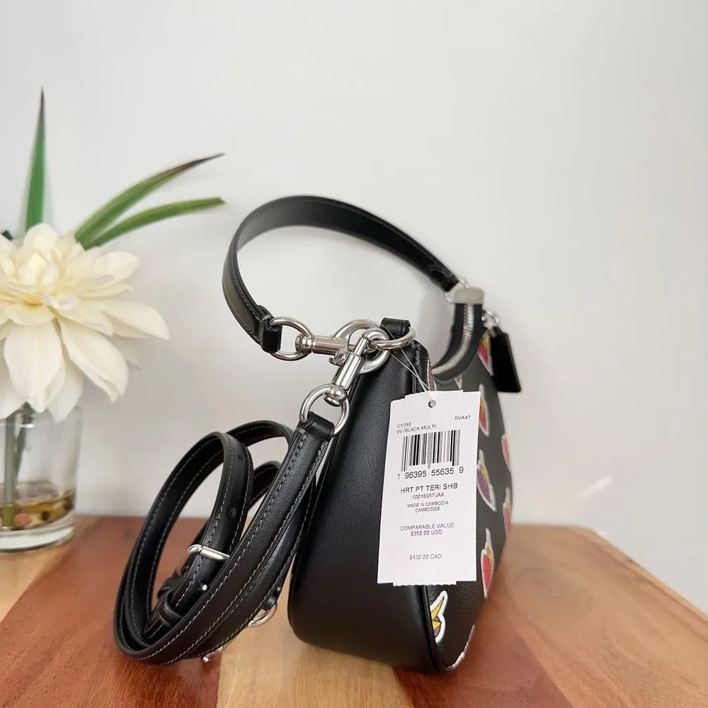 NWT Coach Teri Shoulder Bag and Snap Wallet With‎ Heart Bolt Print - Image 4