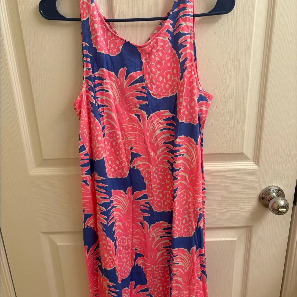 Lilly Pulitzer Kristen Swing dress in Blue Haven Little Flamenco size medium - Image 3