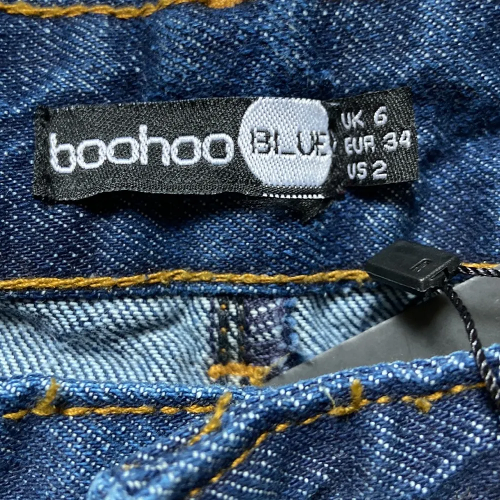 Boohoo Blue Mom Jeans Basic 5 Pocket Denim Jeans Size 2 NWT - Image 9