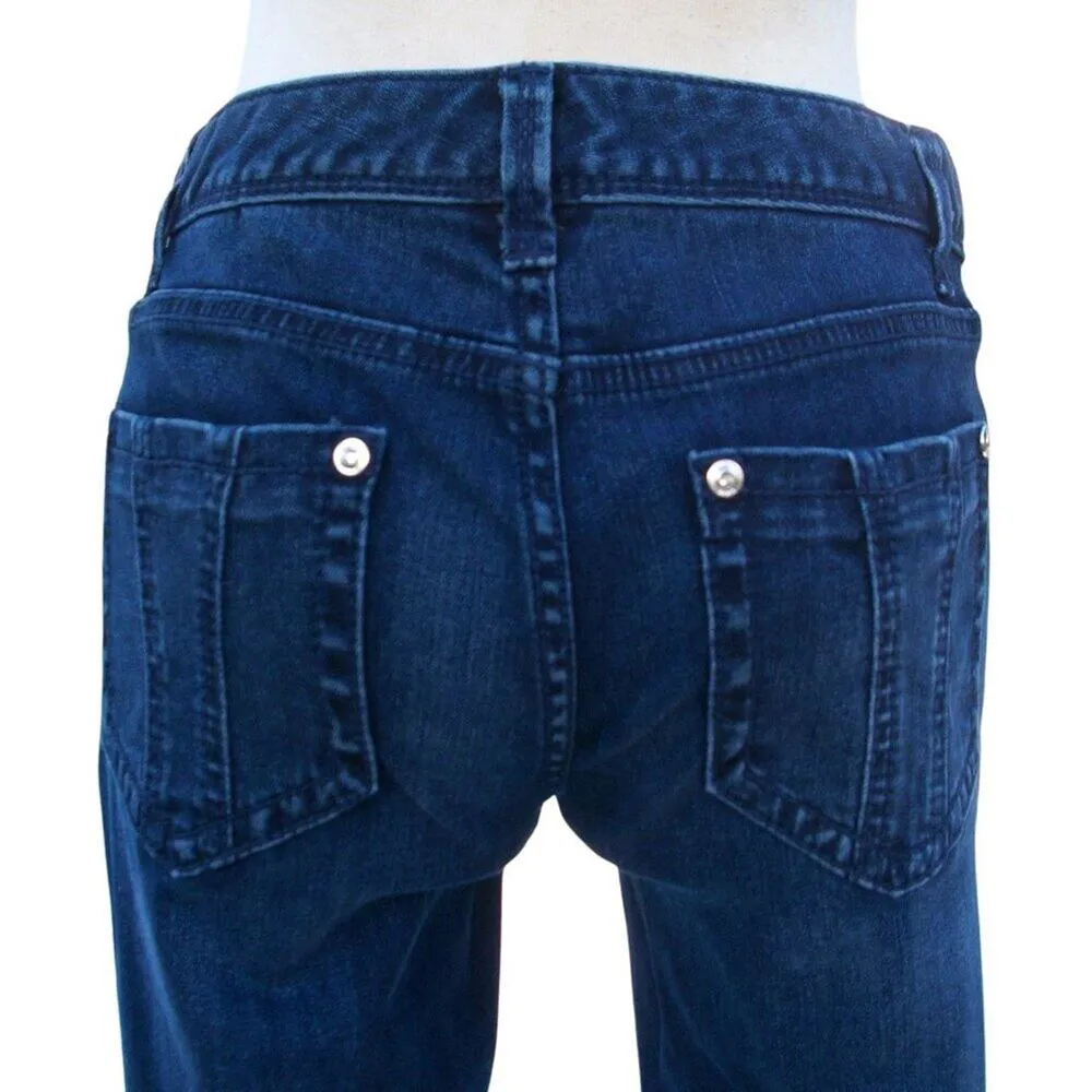 Cache Denim Rhinestone Embellished Jean Pant New Crop Straight Stretch NWT $98 - Image 7