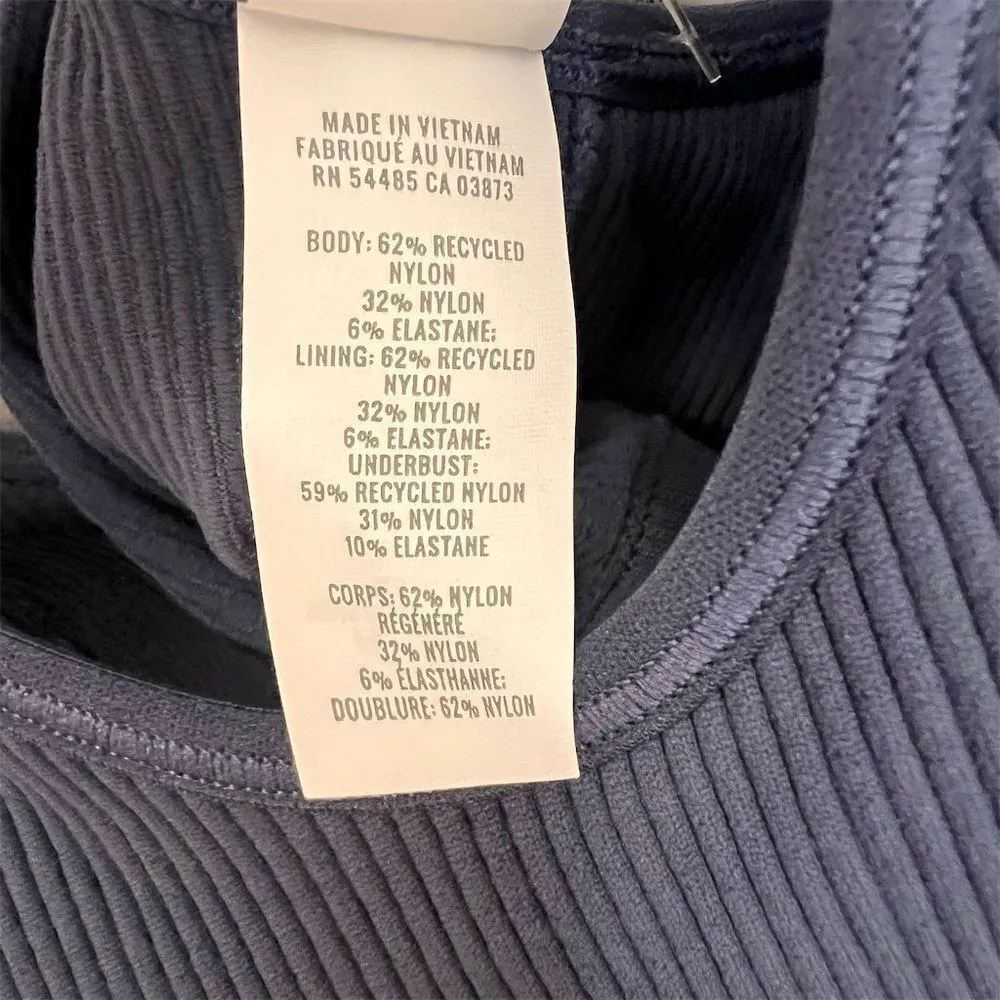 Aerie  Women's Seamless Bralette Size Medium Blue V-Neck Wide Straps Pullover NWT - Image 7