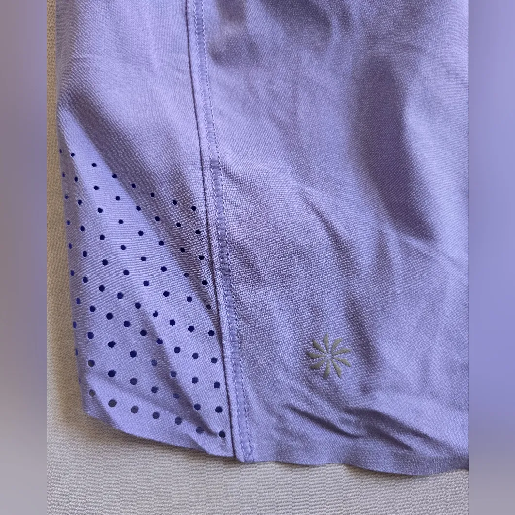 Athleta Hustle 3"‎ Plus Size Mid Waist Lilac Shorts Size 1X - Image 8