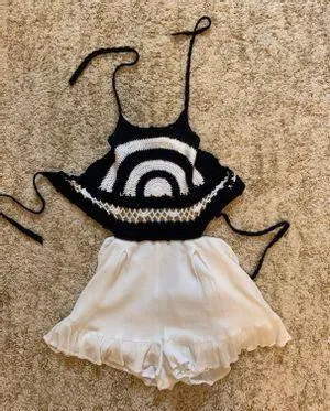 Crotchet Romper Summer Dress  - Image 2