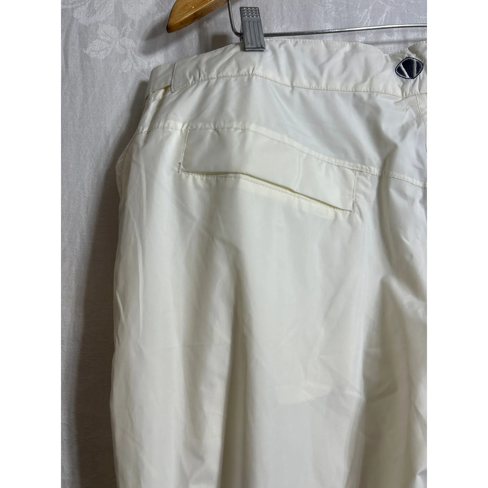 Sunice Typhoon Pants Large Off White Zip Ankles Lined Golf Waterproof Ski Snow - Image 13