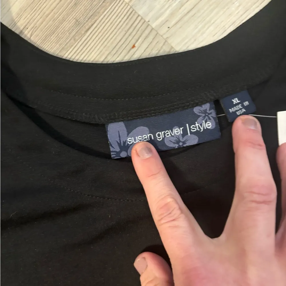 Susan Graver NWT Lustra Knit Short Sleeve Dress w/removable Shoulder Pads - Image 2