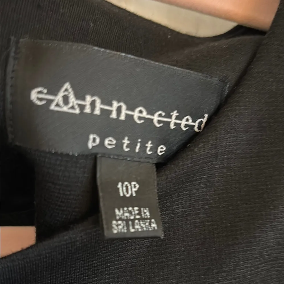 Connected Apparel Black and gray Sheath Dress Cap Sleeve - Image 2