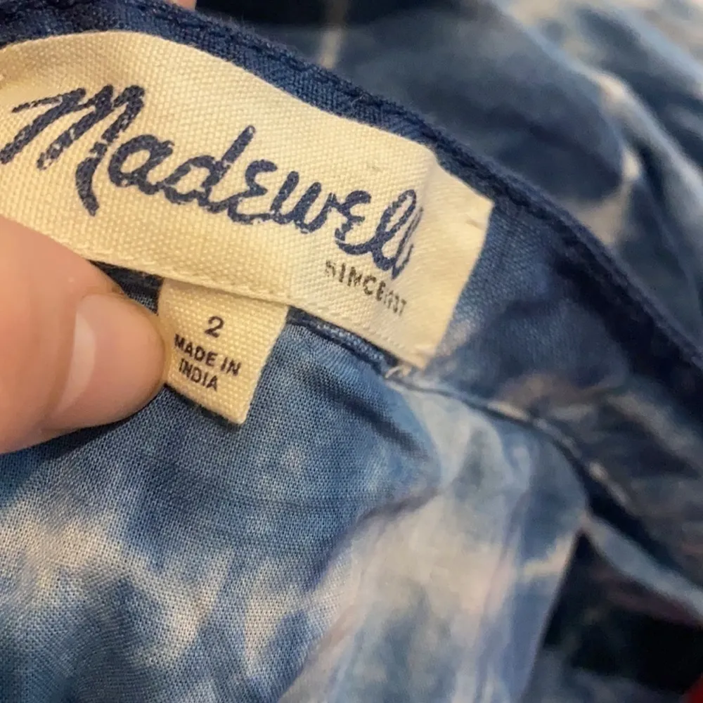 Madewell indigo shibori tie dye skater skirt - Image 4